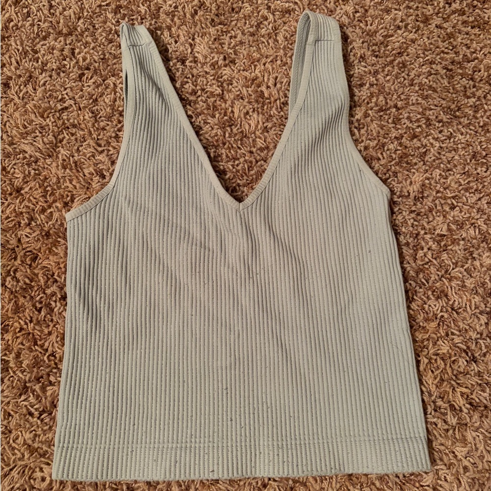 mint green tank top